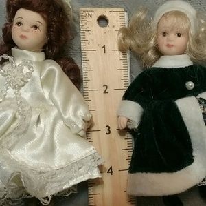 Vintage porcelain dolls